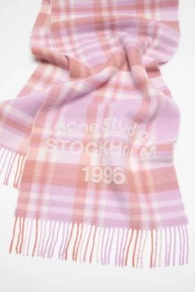 Check logo scarf – Wide