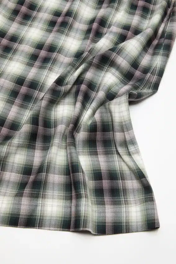 Check midi skirt