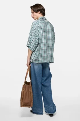 Checked flannel shirt