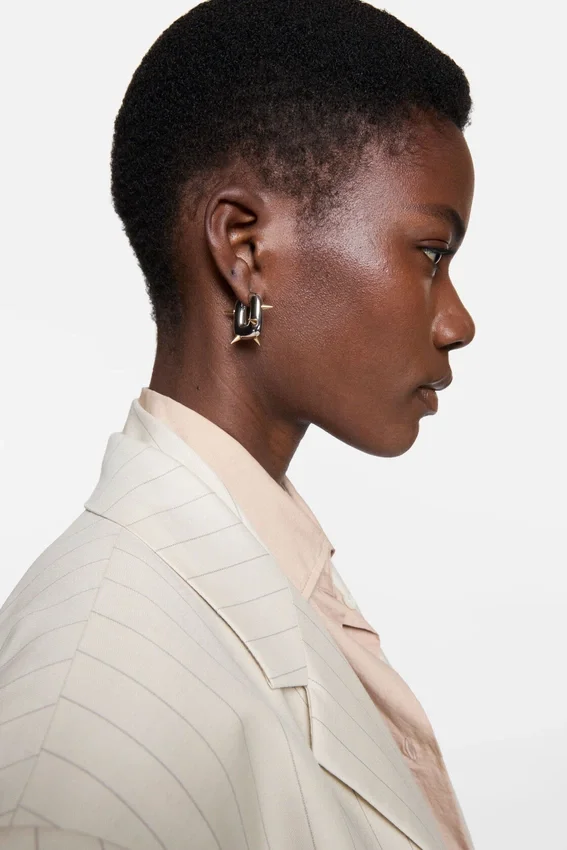 Chunky loop earrings