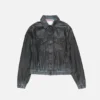 Coated denim jacket