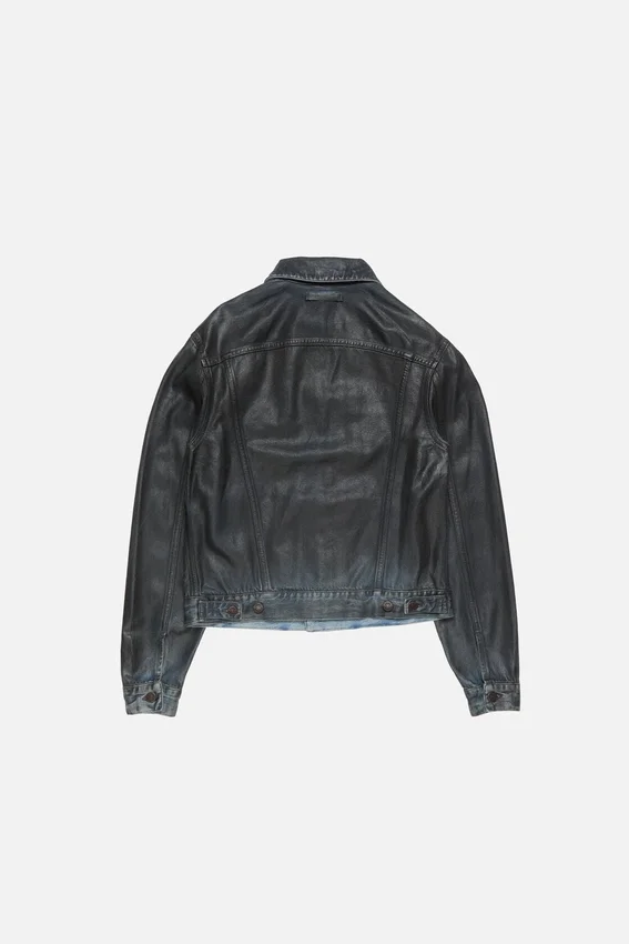 Coated denim jacket