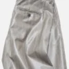 Coated pinstripe trousers