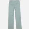 Coated twill suit trousers