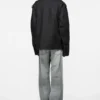 Cotton satin blouson jacket