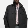 Cotton satin blouson jacket
