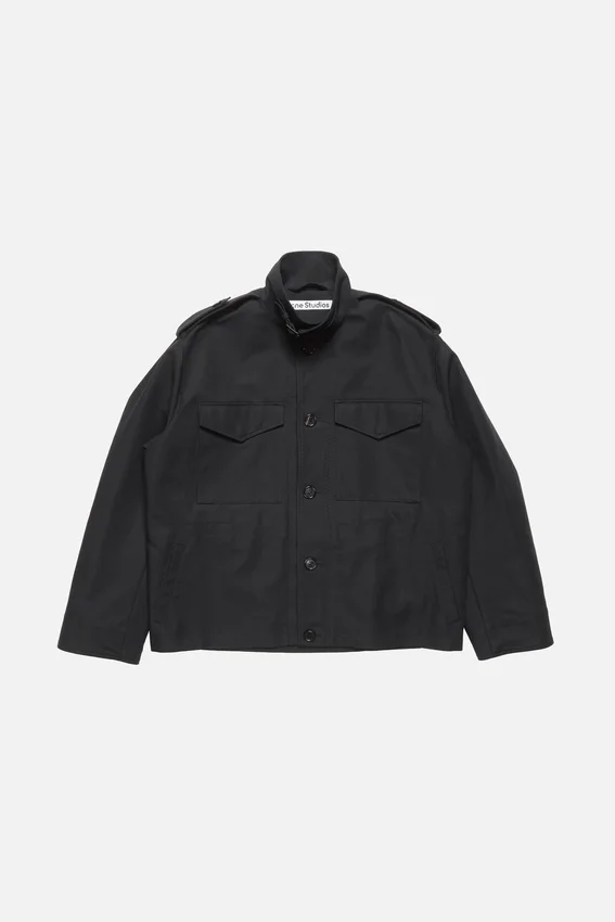Cotton satin blouson jacket