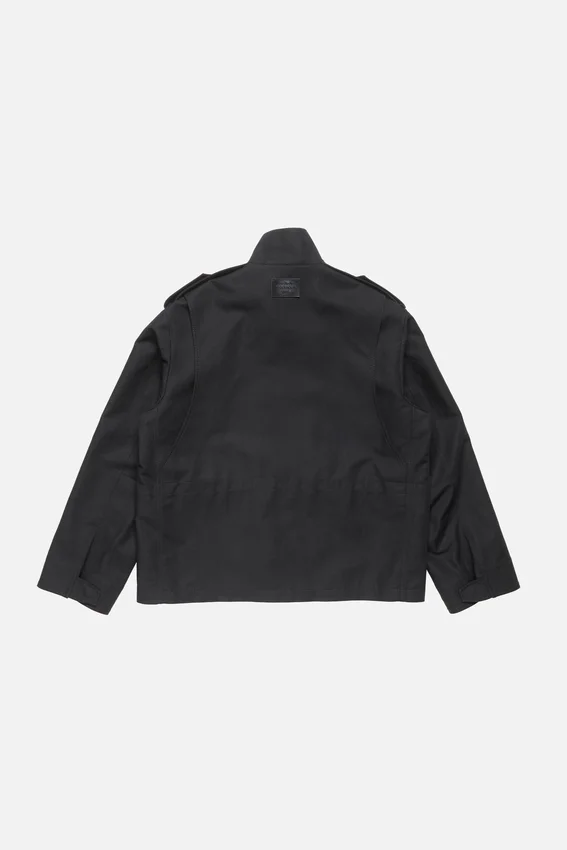 Cotton satin blouson jacket