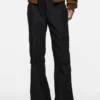 Cotton satin cargo trousers