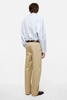 Cotton satin trousers