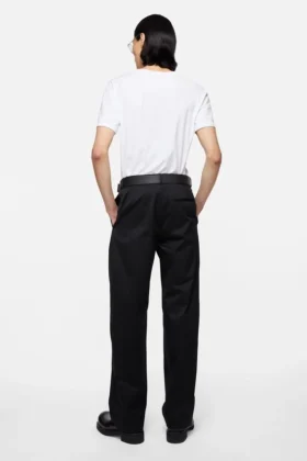 Cotton satin trousers