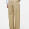 Cotton satin trousers