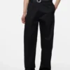 Cotton satin trousers