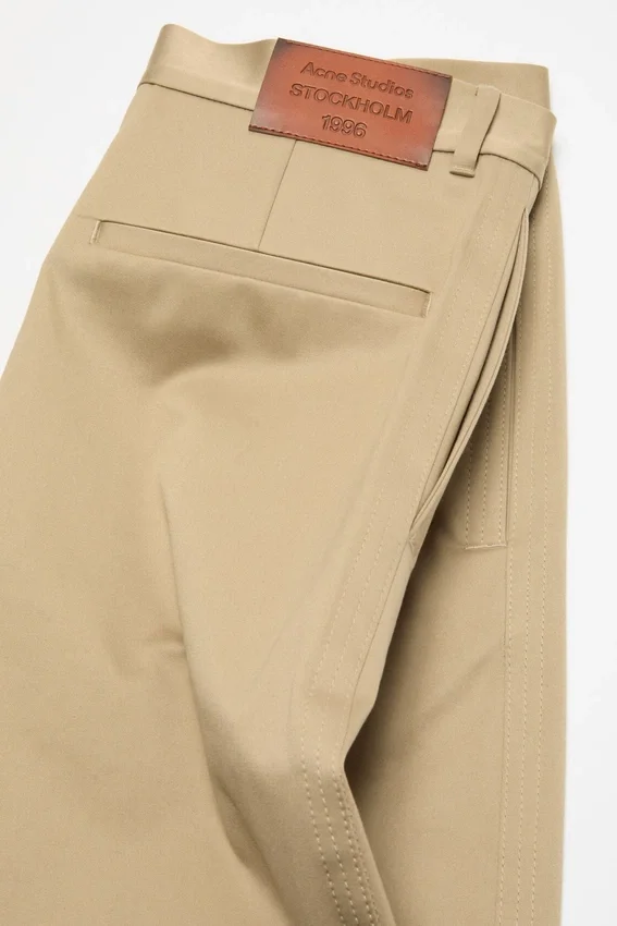 Cotton satin trousers