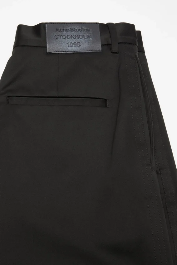 Cotton satin trousers
