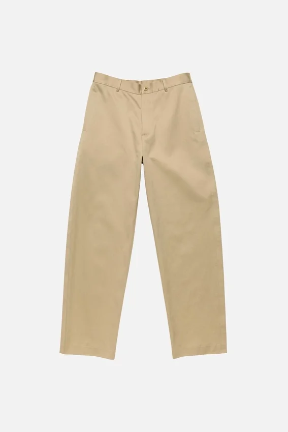 Cotton satin trousers