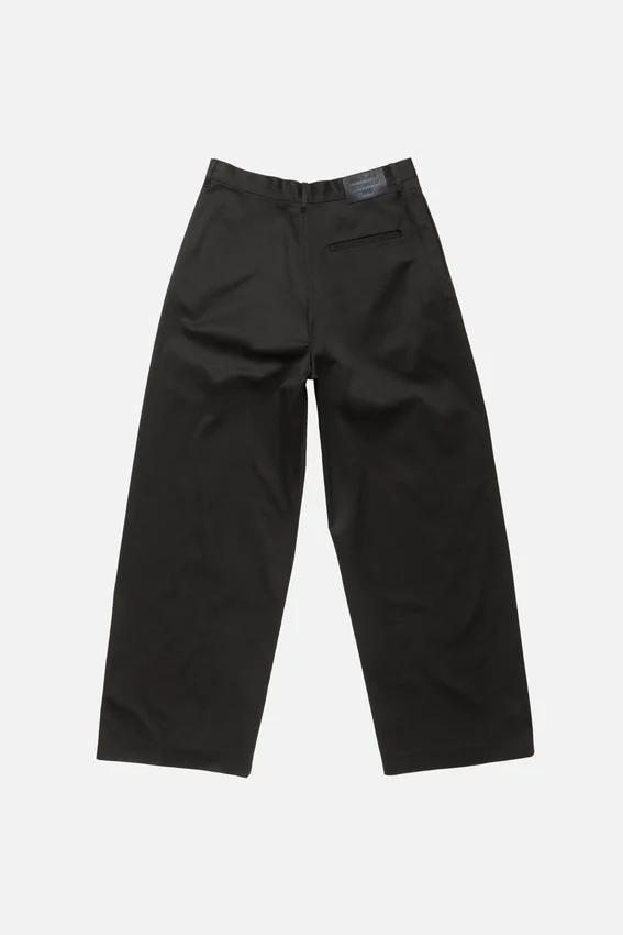 Cotton satin trousers