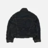 Creased denim jacket