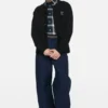 Crewneck bow logo cardigan