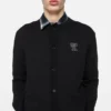 Crewneck bow logo cardigan