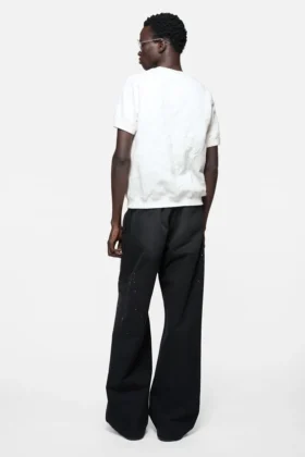 Crinkled fleece t-shirt