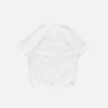 Crinkled fleece t-shirt