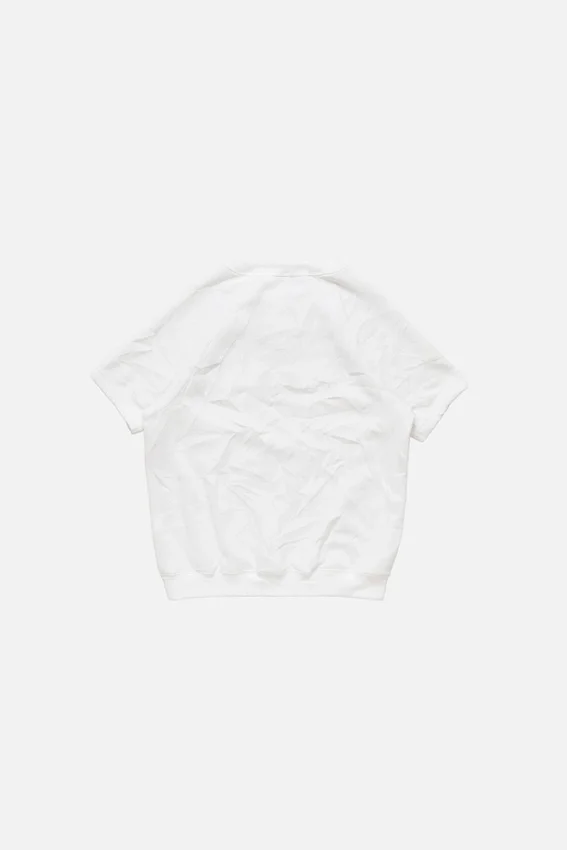 Crinkled fleece t-shirt