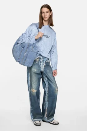 Crinkled graphic t-shirt