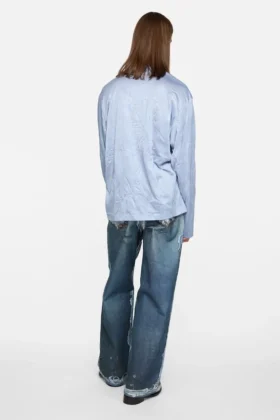 Crinkled graphic t-shirt