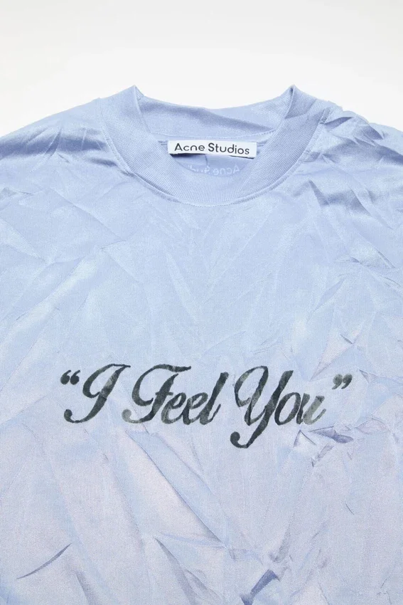 Crinkled graphic t-shirt