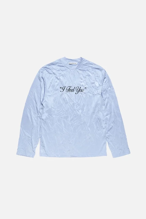 Crinkled graphic t-shirt