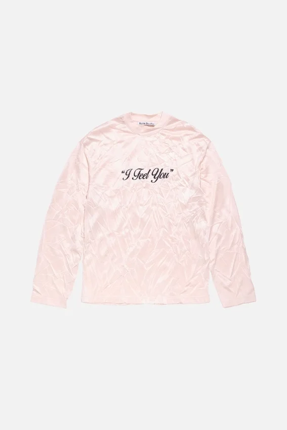 Crinkled graphic t-shirt