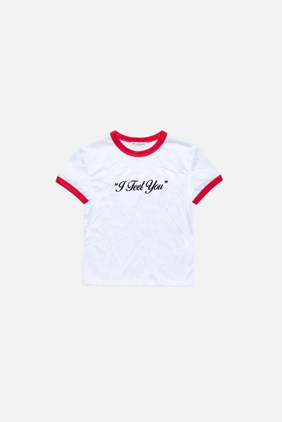 Crinkled logo t-shirt