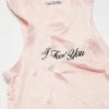 Crinkled printed tanktop