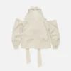 Cut-out blouse with bow