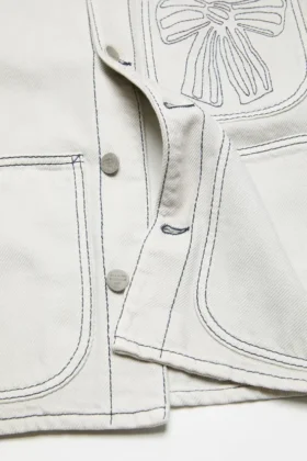 Denim blouson jacket