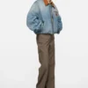 Denim bomber jacket