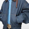 Denim bomber jacket