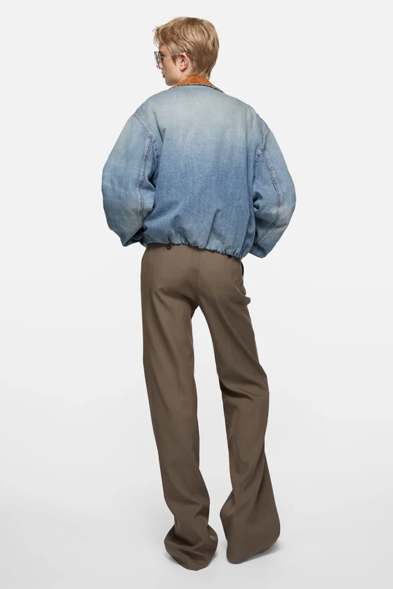 Denim bomber jacket