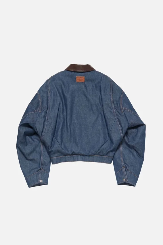 Denim bomber jacket