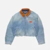 Denim bomber jacket