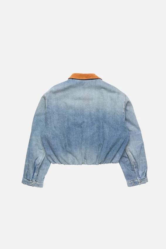 Denim bomber jacket