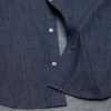 Denim button-up shirt