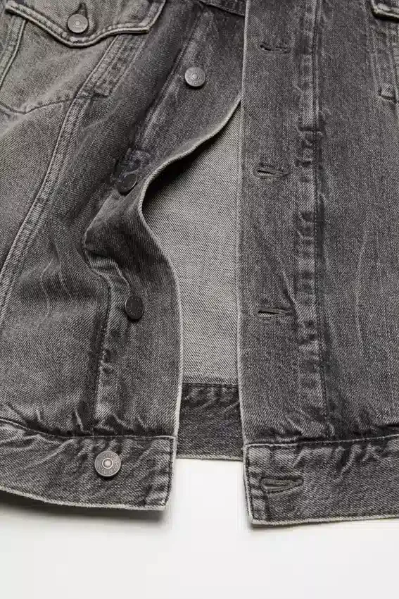 Denim jacket with hood