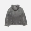 Denim jacket with hood