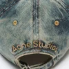 Denim logo cap