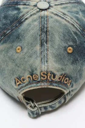 Denim logo cap