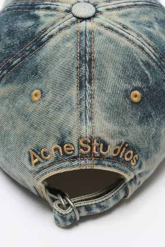 Denim logo cap