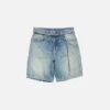 Denim shorts with belt