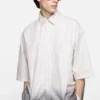 Dip-dyed button-up shirt